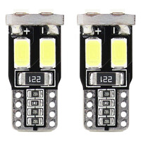 01622/AM . T10 12V W2,1x9,5d ΛΕΥΚΟ 5.600K 6SMDx5730 (ΚΑΡΦΩΤΟ - CAN-BUS) LED - 2 ΤΕΜ.