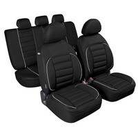 L5480.1 . Καλύμματα Καθισμάτων DE-LUXE SPORT EDITION Υφασμα JACQUARD Σετ 4τεμ. Μαύρο
