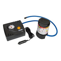 L7217.0 . Κομπρεσέρ Ελαστικών 12V 450ml με υγρό επισκευής 450ml Μανόμετρο ΚΑΙ Μετρητή Πίεσης