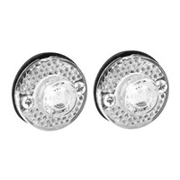 L9892.6 . Φώτα Ογκου Φορτηγού 24V 1 Led 2τεμ Λευκά F-12