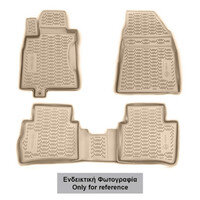 CARMRC10003B/NV . MERCEDES GLA 2014-2020 ΜΑΡΚΕ ΠΑΤΑΚΙΑ ΣΕ ΣΚΑΦΗ TPE ΛΑΣΤΙΧΟ ΣΕ ΜΠΕΖ ΧΡΩΜΑ NOVLINE - 4 ΤΕΜ.