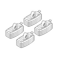 N21020 . FIAT IDEA 01/04-11/12 KIT ΑΚΡΑ (ΠΟΔΙΑ) ΓΙΑ ΜΠΑΡΕΣ NORDRIVE
