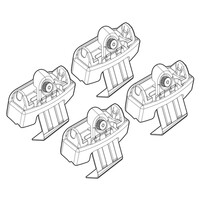 N21143 . SEAT IBIZA 5D 06/08+ KIT ΑΚΡΑ (ΠΟΔΙΑ) ΓΙΑ ΜΠΑΡΕΣ NORDRIVE