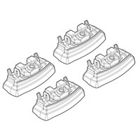 N21155 . CITROEN C4 AIRCROSS 04/12+MITSUBISHI ASX 07/10+ KIT ΑΚΡΑ (ΠΟΔΙΑ) ΓΙΑ ΜΠΑΡΕΣ NORDRIVE