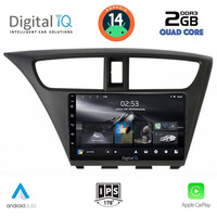 DIGITAL IQ RSB 1190_CPA (9inc) MULTIMEDIA TABLET for HONDA CIVIC  mod. 2012-2016