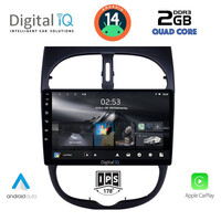 DIGITAL IQ RSB 1506_CPA (9inc) MULTIMEDIA TABLET for PEUGEOT 206 mod. 1998-2006