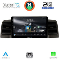 DIGITAL IQ RSB 1712BL_CPA (9inc) MULTIMEDIA TABLET for TOYOTA COROLLA mod. 2001-2006 (BLACK)