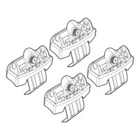 N21181 . SKODA FABIA 5D 02/15+ KIT ΑΚΡΑ (ΠΟΔΙΑ) ΓΙΑ ΜΠΑΡΕΣ NORDRIVE