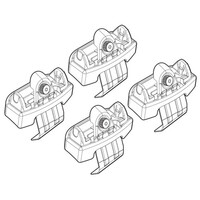 N21183 . AUDI A4 4D 11-15+ KIT ΑΚΡΑ (ΠΟΔΙΑ) ΓΙΑ ΜΠΑΡΕΣ NORDRIVE