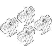N21186 . FORD S-MAX 10/15+ KIT ΑΚΡΑ (ΠΟΔΙΑ) ΓΙΑ ΜΠΑΡΕΣ NORDRIVE