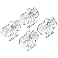 N21190 . MAZDA 3 5D 01/14+ KIT ΑΚΡΑ (ΠΟΔΙΑ) ΓΙΑ ΜΠΑΡΕΣ NORDRIVE