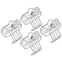 N21191 . LANDROVER DISCOVERY SPORT 5D 02/15+ KIT ΑΚΡΑ (ΠΟΔΙΑ) ΓΙΑ ΜΠΑΡΕΣ NORDRIVE
