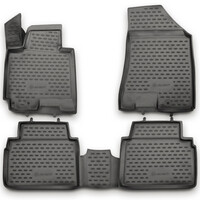 NLC.3D.25.33.211/NV . KIA SPORTAGE 3D 2010-2016 ΜΑΡΚΕ ΠΑΤΑΚΙΑ ΣΕ ΣΚΑΦΗ TPE ΛΑΣΤΙΧΟ ΣΕ ΑΝΘΡΑΚΙ ΣΚΟΥΡΟ ΓΚΡΙ ΧΡΩΜΑ NOVLINE - 4 ΤΕΜ.
