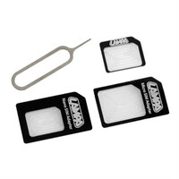 L.P15001/T . ΣΕΤ ΑΝΤΑΠΤΟΡΕΣ 3ΤΕΜ. UNIVERSAL ΓΙΑ ΚΑΡΤΕΣ SIM