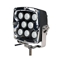 WLC105/MT . ΠΡΟΒΟΛΕΑΣ LED DRIVING LIGHTS  ΜΑΥΡΟΣ/ΧΡΩΜΙΟ 10-32V 80W 5600lm CREE LED ΤΕΤΡΑΓΩΝΟΣ (130 x 130 x 86 mm) M-TECH