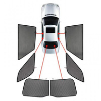 PVC.SKO-YETI-5-A . SKODA YETI 5D 2009+ ΚΟΥΡΤΙΝΑΚΙΑ ΜΑΡΚΕ CAR SHADES - 6 ΤΕΜ.