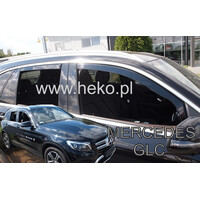ΑΝΕΜ.SET23299 . MERCEDES GLC X253 5D 2016+   ΣΕΤ ΑΝΕΜΟΘΡΑΥΣΤΕΣ ΑΥΤΟΚΙΝΗΤΟΥ ΑΠΟ ΕΥΚΑΜΠΤΟ ΦΙΜΕ ΠΛΑΣΤΙΚΟ HEKO - 4 ΤΕΜ.