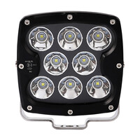 WLC104/MT . ΠΡΟΒΟΛΕΑΣ LED DRIVING LIGHTS  ΜΑΥΡΟΣ 10-32V 80W 5600lm 8 CREE LED ΤΕΤΡΑΓΩΝΟΣ (130 x 130 x 86 mm) M-TECH