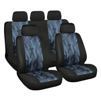 L5467.2 . ΚΑΛΥΜΜΑΤΑ ΚΑΘΙΣΜΑΤΩΝ CAMO NAVY FASHION-TREND SERIES ΠΑΡΑΛΛΑΓΗΣ ΣΕΤ
