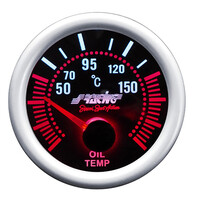 ΟΡΓ/OT/A . ΘΕΡΜΟΚΡΑΣΙΑ ΛΑΔΙΟΥ 52mm 2 INCH ΜΑΥΡΟ ΜΕ ΚΟΚΚΙΝΟ ΦΩΤΙΣΜΟ