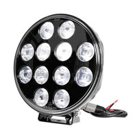 L7224.7 . ΠΡΟΒΟΛΕΑΣ ORION 9-36V 12LED 120W 8.400LM 6.000K 215mm ΜΑΥΡΟΣ ΑΔΙΑΒΡΟΧΟΣ 1ΤΕΜ.