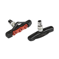 9219.2-LB . ΤΑΚΑΚΙΑ ΦΡΕΝΩΝ ΠΟΔΗΛΑΤΟΥ (CITY/MTB BIKE) PREMIUM 72mm PF-12 ΜΑΥΡΟ/ΚΟΚΚΙΝΟ 2ΤΕΜ.