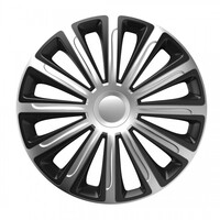 6827/AM . ΤΑΣΙ 13" HUBCAP TREND SILVER BLACK - ΣΕΤ 4ΤΕΜ ΣΕ ΚΟΥΤΙ ΑΜΙΟ - 4 ΤΕΜ.