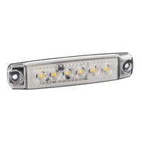 L9700.7 . ΦΩΣ ΟΓΚΟΥ 6LED ΛΕΥΚΟ 12/24V 96mm ΑΔΙΑΒΡΟΧΟ 1ΤΕΜ.