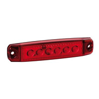 L9700.8 . ΦΩΣ ΟΓΚΟΥ 6LED ΚΟΚΚΙΝΟ 12/24V 96mm ΑΔΙΑΒΡΟΧΟ 1ΤΕΜ.