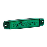 L9701.0 . ΦΩΣ ΟΓΚΟΥ 6LED ΠΡΑΣΙΝΟ 12/24V 96mm ΑΔΙΑΒΡΟΧΟ 1ΤΕΜ.