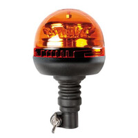 L7299.2 . ΦΑΡΟΣ RL-8 12V/24V 3 ΧΡΗΣΕΩΝ 12LED ΒΙΔΩΤΟΣ ΕΛΑΣΤΙΚΟΣ ΠΟΡΤΟΚΑΛΙ 210x127mm