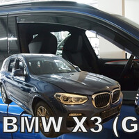 ΑΝΕΜ.11168 . BMW X3 G01 5D 2017-2021 ΖΕΥΓΑΡΙ ΑΝΕΜΟΘΡΑΥΣΤΕΣ ΑΠΟ ΕΥΚΑΜΠΤΟ ΦΙΜΕ ΠΛΑΣΤΙΚΟ HEKO - 2 ΤΕΜ.