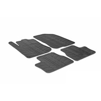 L2435.8 . PEUGEOT 2008 06/2013-2019 ΜΑΡΚΕ ΠΑΤΑΚΙΑ SUMISURA ΛΑΣΤΙΧΟ ΣΕ ΜΑΥΡΟ ΧΡΩΜΑ ME ΚΟΥΜΠΩΜΑΤΑ LAMPA - 4 ΤΕΜ.