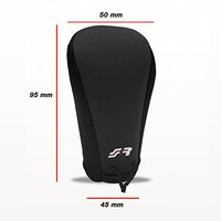 SRGKC . ΚΑΛΥΜΜΑ ΓΙΑ ΠΟΜΟΛΟ ΤΑΧΥΤΗΤΩΝ GEAR KNOB COVER ΜΑΥΡΟ ΜΙΚΡΟΦΙΜΠΡΑ
