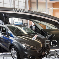 ΑΝΕΜ.15317 . FORD S-MAX 2 5D 2016+ ΖΕΥΓΑΡΙ ΑΝΕΜΟΘΡΑΥΣΤΕΣ ΑΠΟ ΕΥΚΑΜΠΤΟ ΦΙΜΕ ΠΛΑΣΤΙΚΟ HEKO - 2 ΤΕΜ.