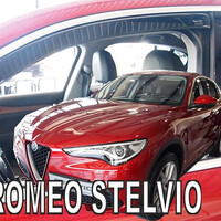ΑΝΕΜ.10117 . ALFA ROMEO STELVIO 5D 2017- ΖΕΥΓΑΡΙ ΑΝΕΜΟΘΡΑΥΣΤΕΣ ΑΠΟ ΕΥΚΑΜΠΤΟ ΦΙΜΕ ΠΛΑΣΤΙΚΟ HEKO - 2 ΤΕΜ.