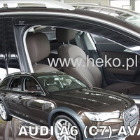 ΑΝΕΜ.10244 . AUDI A6 / C7 4D/5D SEDAN 2011-2018 ΖΕΥΓΑΡΙ ΑΝΕΜΟΘΡΑΥΣΤΕΣ ΑΠΟ ΕΥΚΑΜΠΤΟ ΦΙΜΕ ΠΛΑΣΤΙΚΟ HEKO - 2 ΤΕΜ.