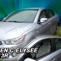 ΑΝΕΜ.12256 . CITROEN C-ELYSEE 4D 2013-2020 ΖΕΥΓΑΡΙ ΑΝΕΜΟΘΡΑΥΣΤΕΣ ΑΠΟ ΕΥΚΑΜΠΤΟ ΦΙΜΕ ΠΛΑΣΤΙΚΟ HEKO - 2 ΤΕΜ.