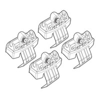N21128 . CITROEN C4 11/10+ KIT ΑΚΡΑ (ΠΟΔΙΑ) ΓΙΑ ΜΠΑΡΕΣ NORDRIVE