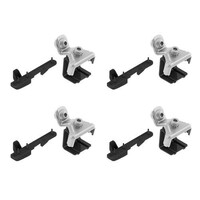 N21416 . CLAMP KIT ΑΚΡΑ (ΠΟΔΙΑ) ΓΙΑ ΜΠΑΡΕΣ SNAP STEEL K-6 NORDRIVE - 4 TEM.