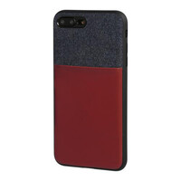 L.P14935/T . APPLE iPHONE 7 PLUS ΚΑΙ 8 PLUS ΘΗΚΗ ΚΙΝΗΤΟΥ DUO POCKET ΜΠΛΕ-ΜΠΟΡΝΤΩ ΜΑΓΝΗΤΙΚΗ SILVER LINE
