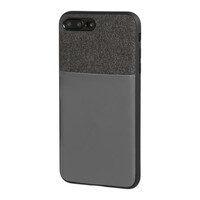 L.P14933/T . APPLE iPHONE 7 ΚΑΙ 8 ΘΗΚΗ ΚΙΝΗΤΟΥ DUO POCKET ΜΑΥΡΟ-ΓΚΡΙ ΜΑΓΝΗΤΙΚΗ SILVER LINE