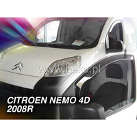 ΑΝΕΜ.15160/VAN . FIAT FIORINO / QUBO 4D/5D 2008-2020 / PEUGEOT BIPPER / CITROEN NEMO ΖΕΥΓΑΡΙ ΑΝΕΜΟΘΡΑΥΣΤΕΣ VAN ΑΠΟ ΕΥΚΑΜΠΤΟ ΦΙΜΕ ΠΛΑΣΤΙΚΟ HEKO - 2 ΤΕΜ.