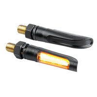 9162.7-LM . ΦΛΑΣ MOTO NAIL ΜΑΥΡΑ 12V COB LED M8 50x10mm  LAMPA  - 2 TEM.