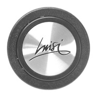 ZY166/LU . ΜΠΟΥΤΟΝ ΚΟΡΝΑΣ ΤΙΜΟΝΙΟΥ 2 ΕΠΑΦΩΝ ARGENTO LUISI 61,5 mm (ΧΡΩΜΙΟ/ΜΑΥΡΟ)