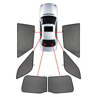 PVC.AU-Q7-5-B . AUDI Q7 Typ 4M 5D 2015+ ΚΟΥΡΤΙΝΑΚΙΑ ΜΑΡΚΕ CAR SHADES - 6 ΤΕΜ.