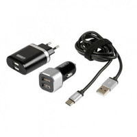 L3885.3/T . ΚΑΛΩΔΙΟ ΦΟΡΤΙΣΗΣ SILVER LINE USB TYPE C -100 cm (ΔΙΠΛΟΣ ΑΝΤΑΠΤΟΡΑΣ ΑΝΑΠΤΗΡΑ 12/24V ΚΑΙ ΠΡΙΖΑ 220 V) 