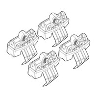 N21148 . VOLVO V50 (no railing) 02/04+ KIT ΑΚΡΑ (ΠΟΔΙΑ) ΓΙΑ ΜΠΑΡΕΣ NORDRIVE