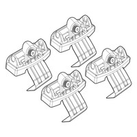 N21172 . RENAULT TWINGO/TWIGO OPENAIR 9/14+ KIT ΑΚΡΑ (ΠΟΔΙΑ) ΓΙΑ ΜΠΑΡΕΣ NORDRIVE