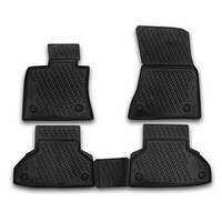 CARBMW00001/NV . BMW X6 F16 2014+ ΠΑΤ.ΜΑΡΚ.ΛΑΣΤΙΧΟ ΣΚΑΦΑΚΙΑ (ΜΑΥΡΟ) - 4 ΤΕΜ.